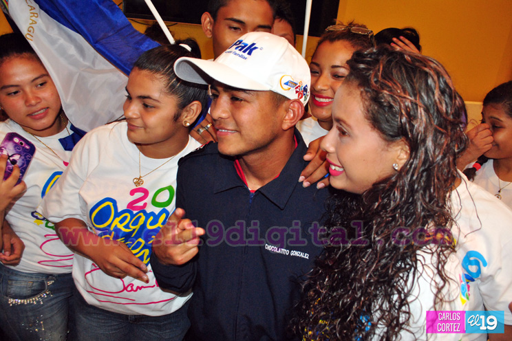 Recibimiento al campeón Román ‘Chocolatito’ González en Nicaragua
